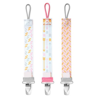 Custom Baby Pacifier Stainless Steel Chain Clip