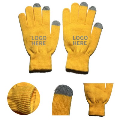 50 Pack Acrylic Touchscreen Knit Gloves