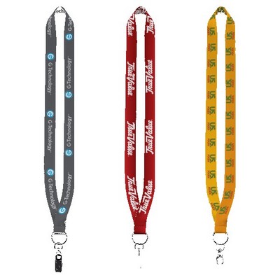 3/4" Polyester Dye Sublimated Lanyard