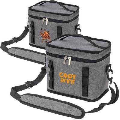 Heather Lite Insulated Lunch Bag w/ Top Handle & Crossbody Strap