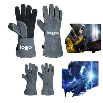 Heat-Resistant Cowhide Welding Gloves