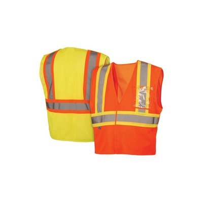 Pyramex Hi-Vis Safety Vest with 5 Point Break