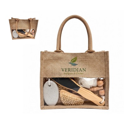 SPA Kits - 8 Pieces Set with Jute Tote Bag